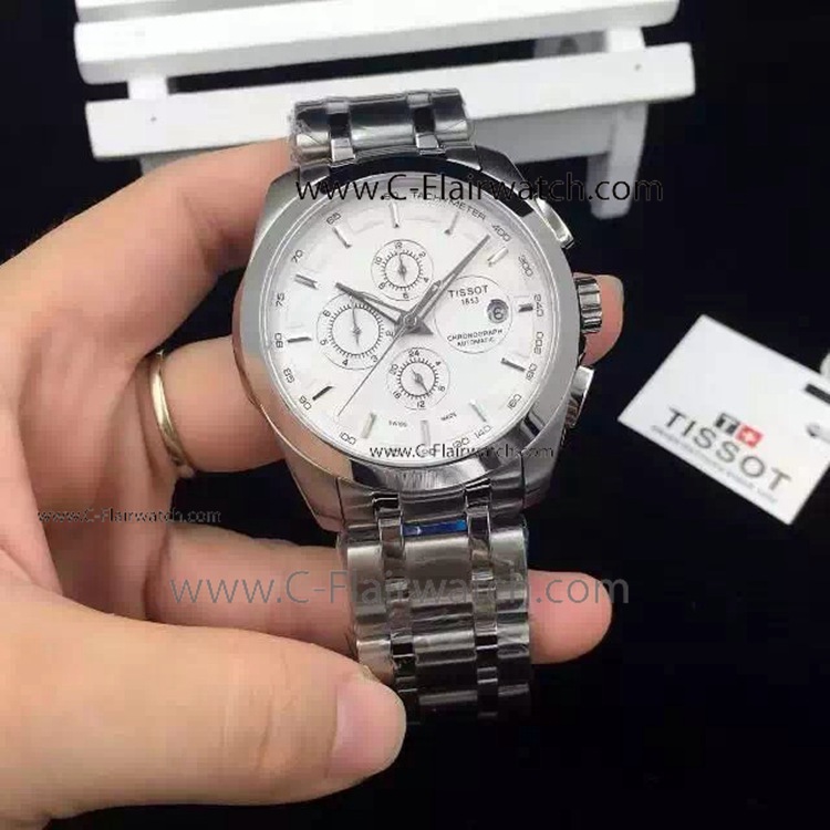 Copy Tissot T-Trend Couturier T035 SS White Face Watch